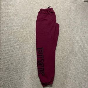 Maroon PINK sweatpants